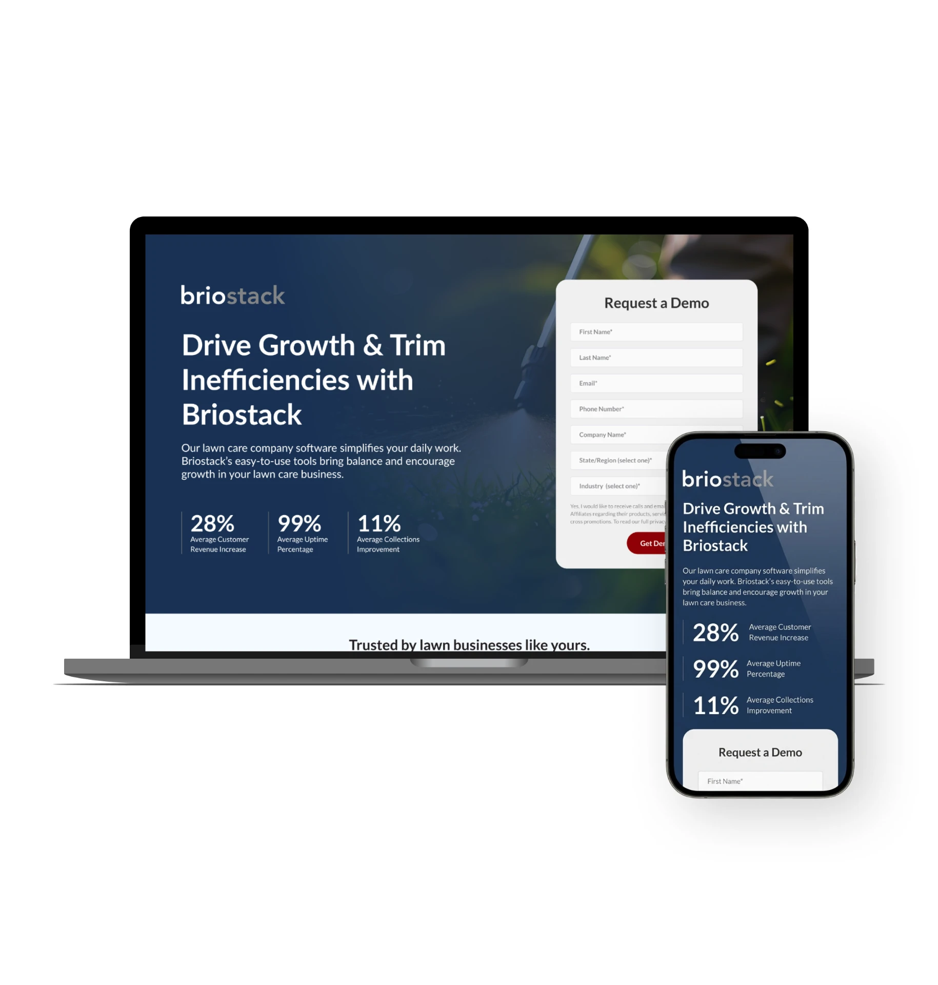 Briostack web layout